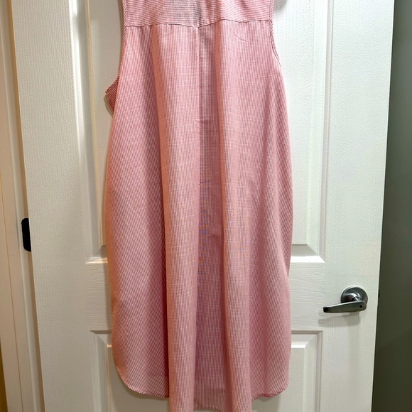 NWT cotton shift of pink and white striping. Very cute - Picture 3 of 7